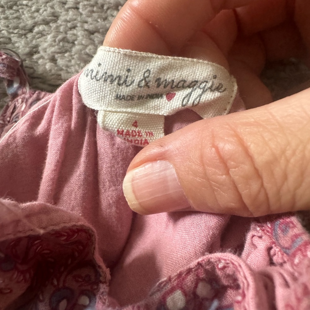 Mimi and Maggie Red lights no Summer Dress Size 4